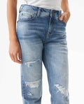 Women's Cosmo High Rise Medium Wash Jeans in Cotton Stretch Blend, Archor - 4