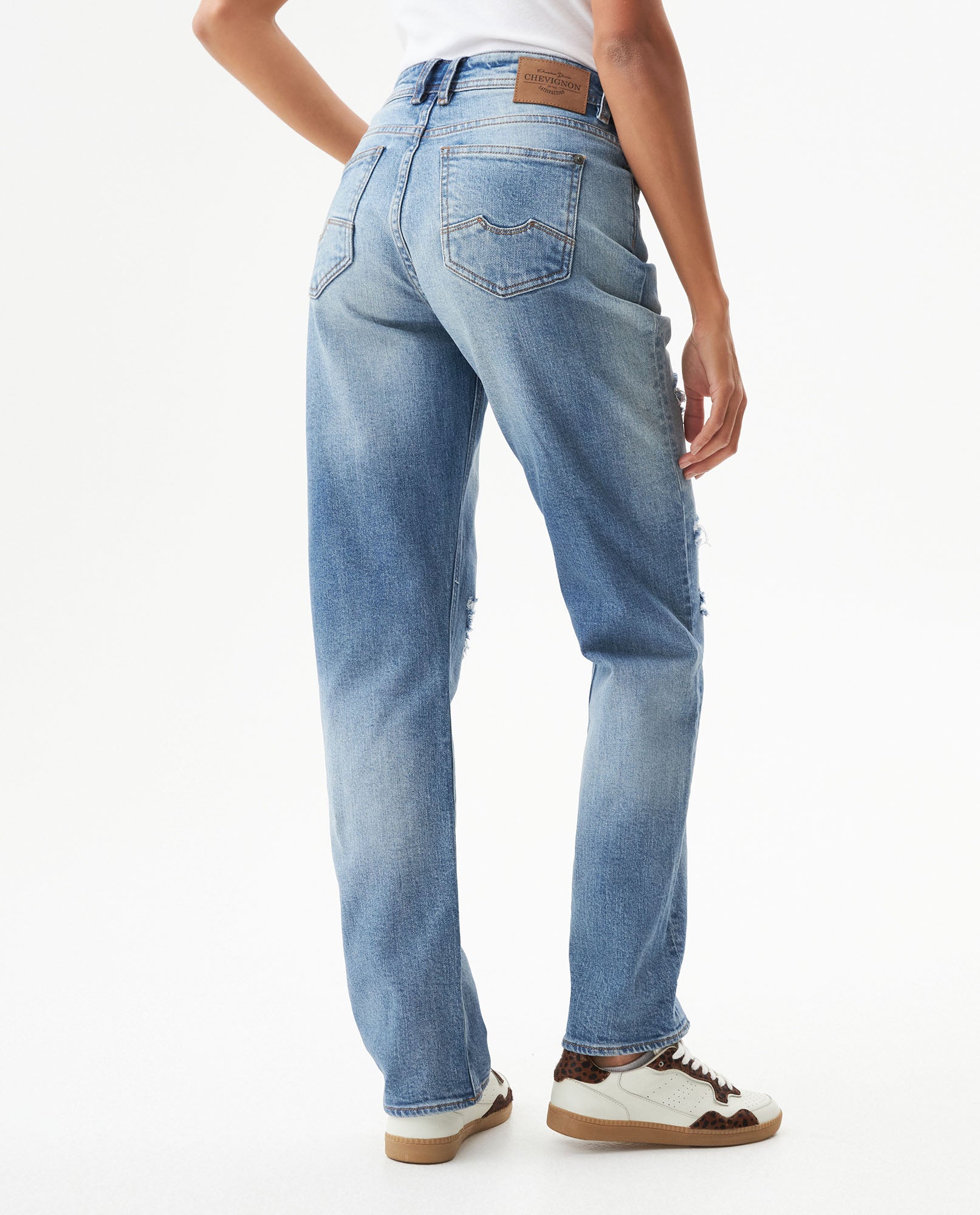 Women's Cosmo High Rise Medium Wash Jeans in Cotton Stretch Blend, Archor - 5