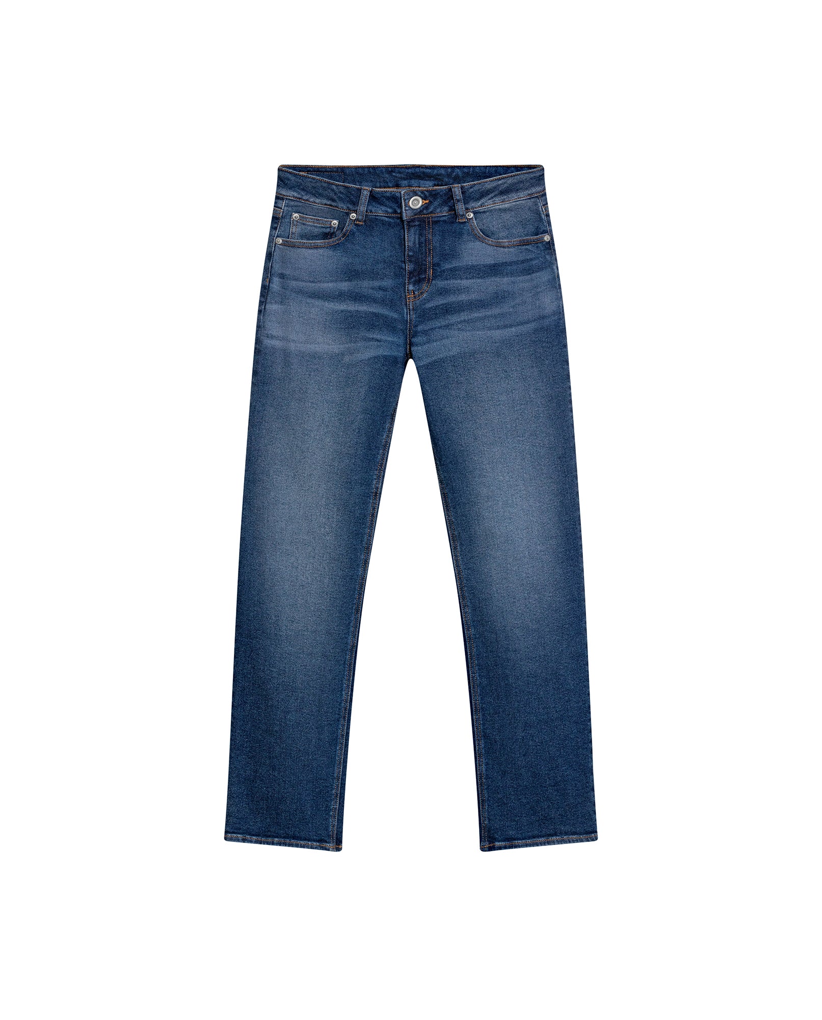 Women's Cosmo High Rise Medium Wash Jeans in Recycled Cotton Blend, Horizon 439G016 - 2