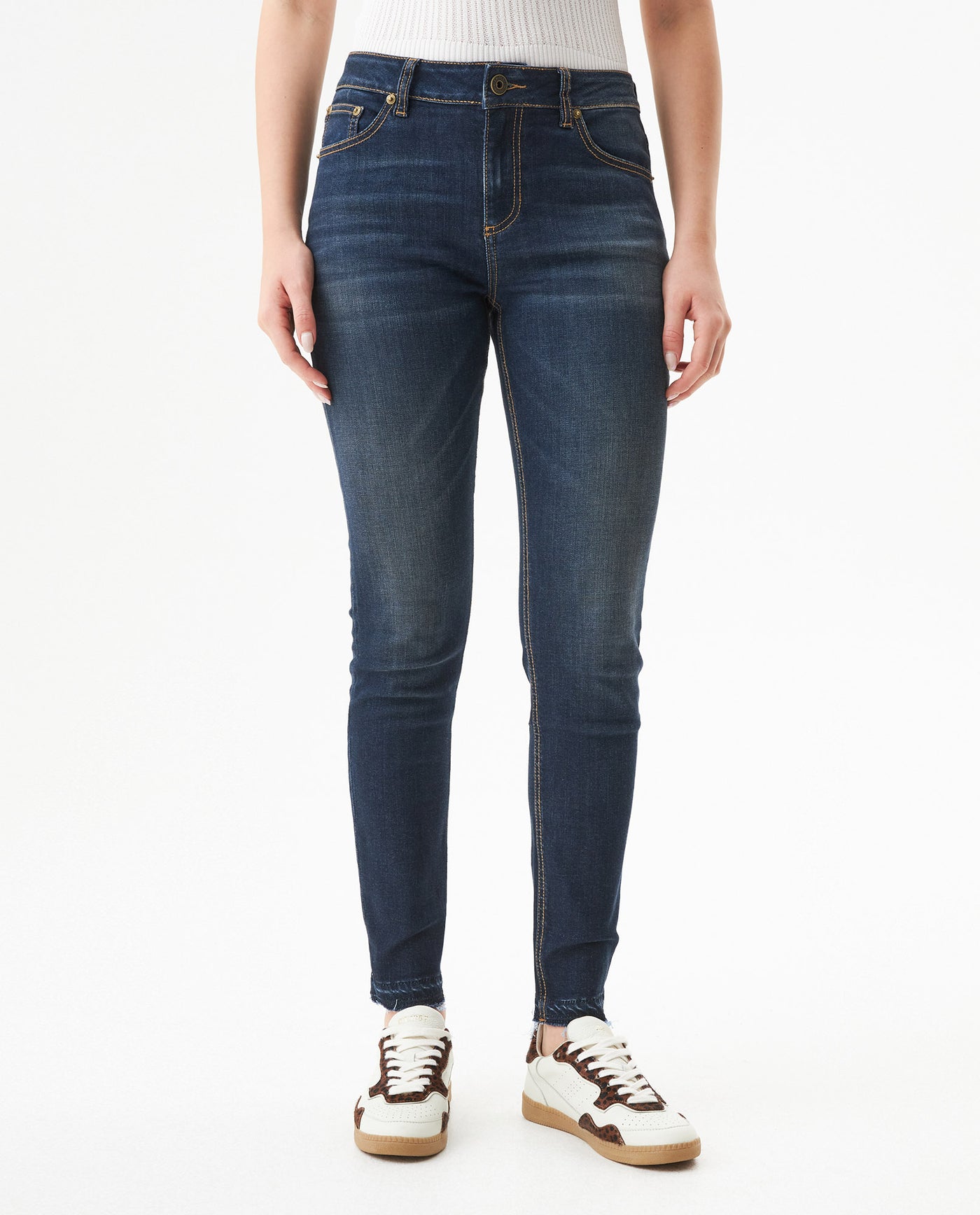 Jean Cosmo High Rise for Women - Blue 439G019 - 2