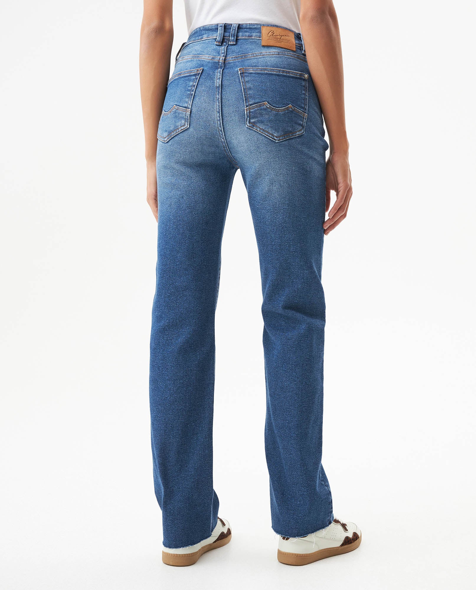 Women's Cosmo High Rise Medium Wash Jeans in Recycled Cotton Blend, Expedition 439G021 - 5