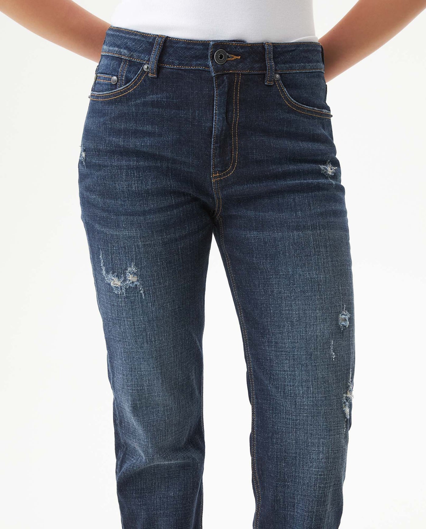 Women's Jeans, High Rise Cosmo - Blue 439G022 - 4
