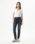 Women's Cosmo High Rise Ultra Dark Wash Jeans in Cotton-Recycled Polyester Blend, Voyage 439G023 - 3