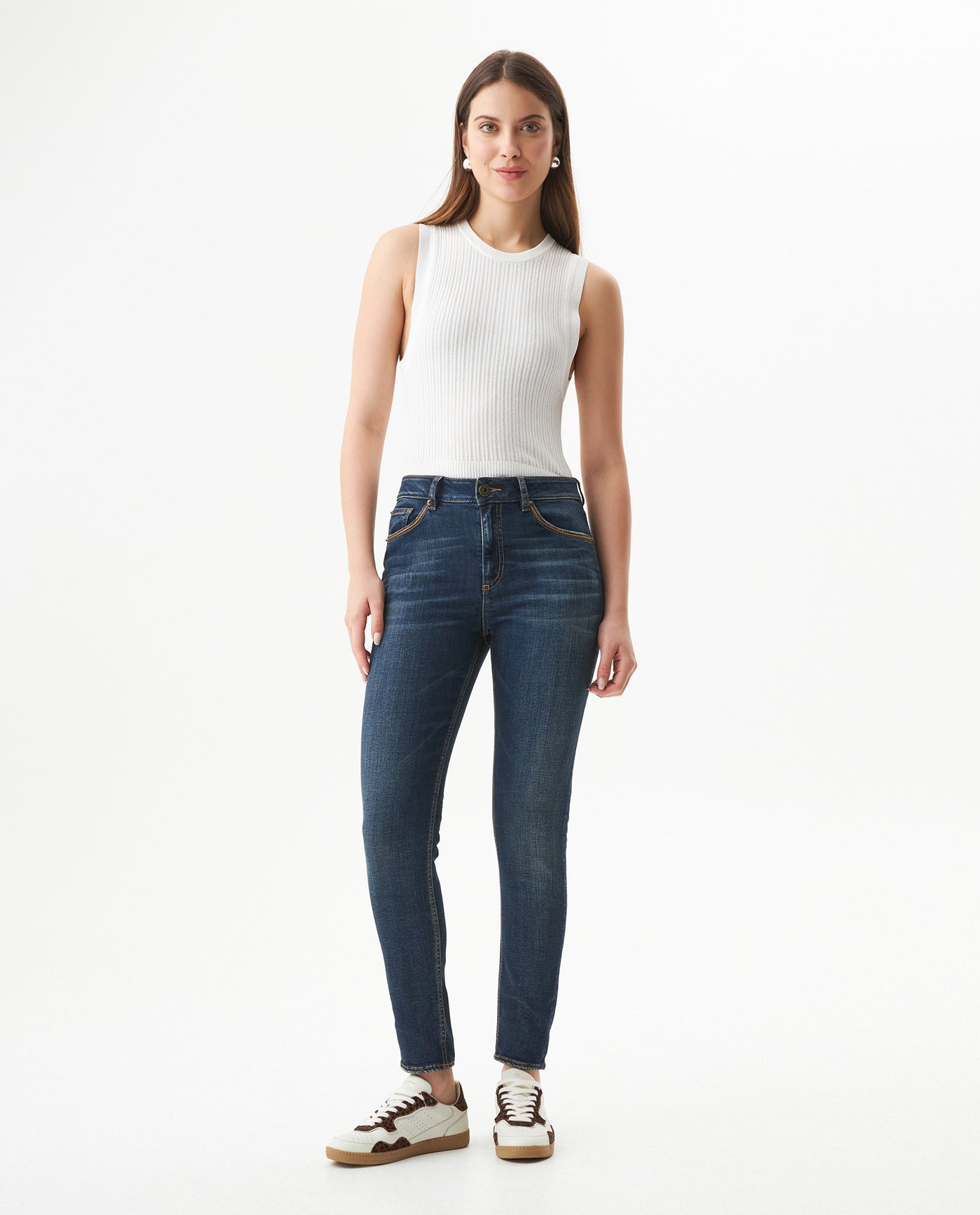 Women's Jeans, Cosmo High Rise - Blue 439G024 - 1