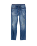 Women's Jeans, Boy Fit, Medium Rise - Blue 439G027 - 3