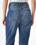 Women's Jeans, Boy Fit, Medium Rise - Blue 439G027 - 6