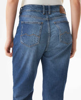 Women's Jeans, Boy Fit, Medium Rise - Blue 439G027 - 6
