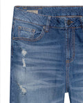 Women's Jeans, Boy Fit, Medium Rise - Blue 439G027 - 7
