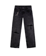 Women's Jeans, Boy Fit, Relaxed Cut - Gray 439G029 - 3