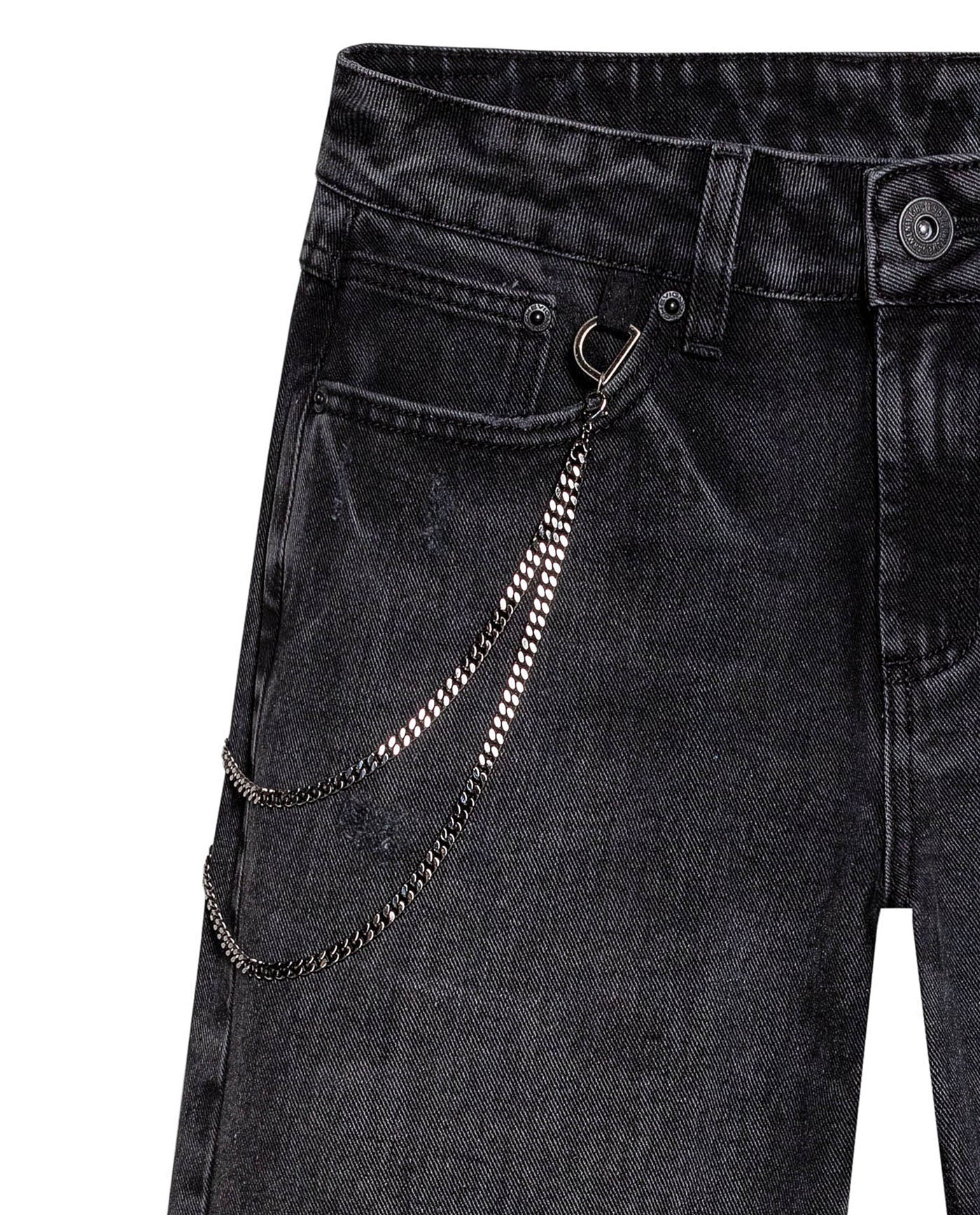 Women's Jeans, Boy Fit, Relaxed Cut - Gray 439G029 - 7