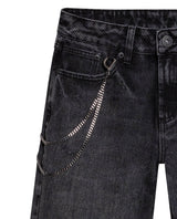 Women's Jeans, Boy Fit, Relaxed Cut - Gray 439G029 - 7