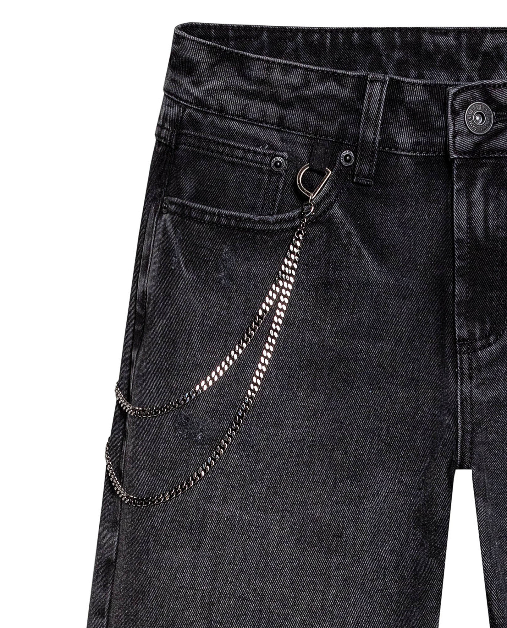 Women's Jeans, Boy Fit, Relaxed Cut - Gray 439G029 - 7