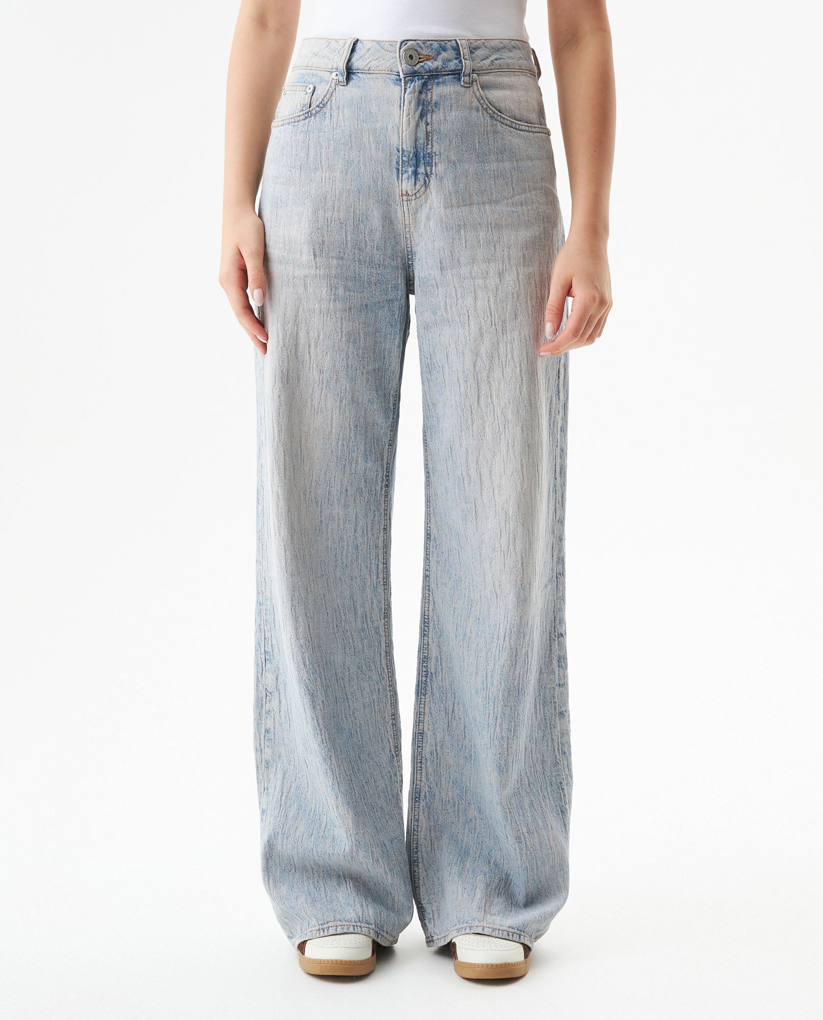 Women's Jeans, Special Fit Wide Leg - Blue 439G030 - 1