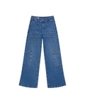 Women's Morrison Straight Fit High Rise Dark Wash Jeans in Cotton-Tencel Blend, Plaza 439G032 - 2