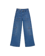 Women's Morrison Straight Fit High Rise Dark Wash Jeans in Cotton-Tencel Blend, Plaza 439G032 - 2