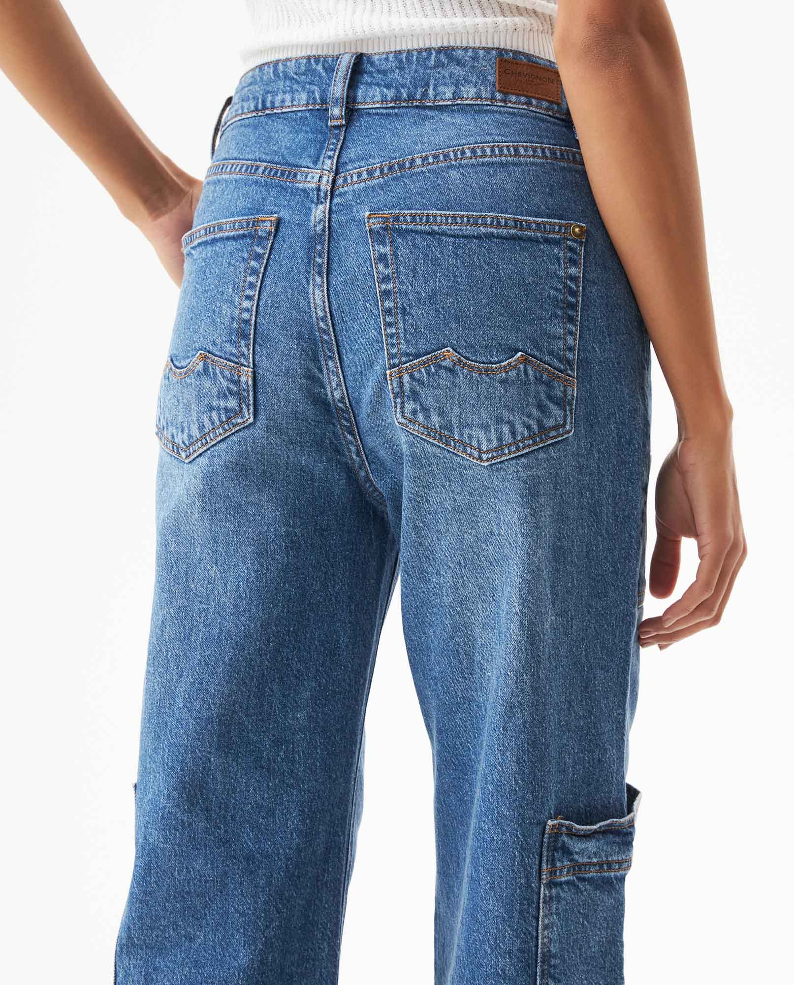 Women's Morrison Straight Fit High Rise Dark Wash Jeans in Cotton-Tencel Blend, Plaza 439G032 - 6