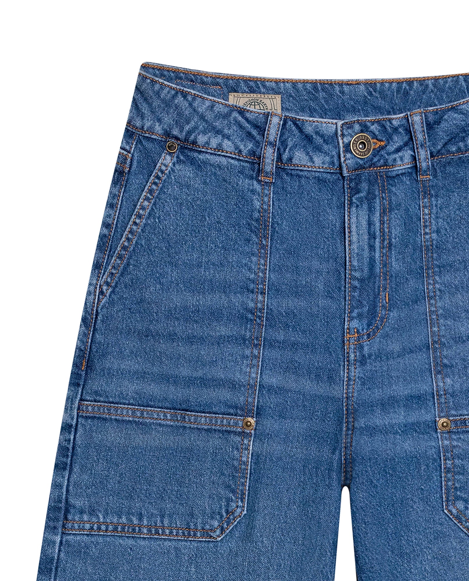 Women's Morrison Straight Fit High Rise Dark Wash Jeans in Cotton-Tencel Blend, Plaza 439G032 - 7