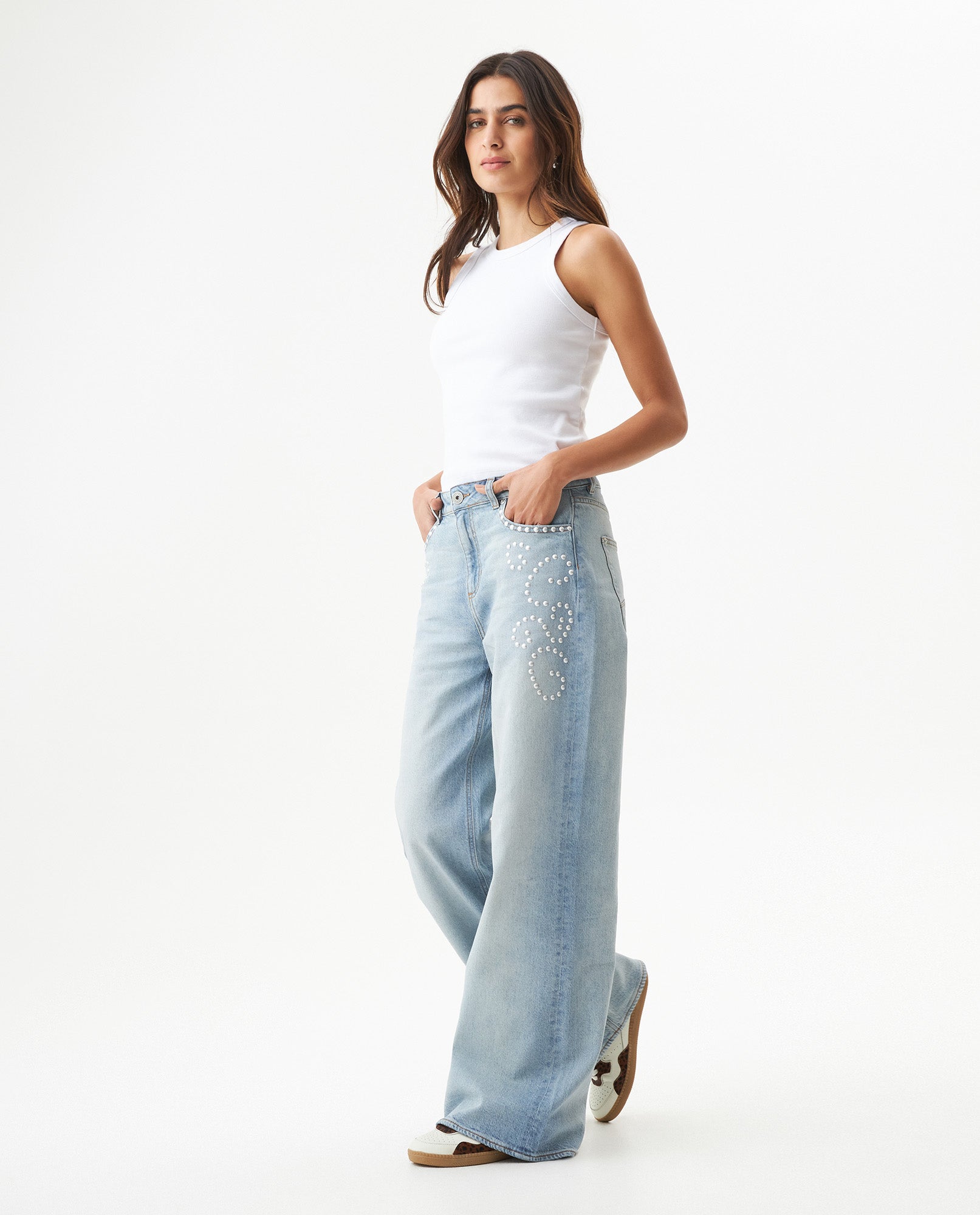 Jean Special Fit Wide Leg for Women - Blue 439G034 - 1