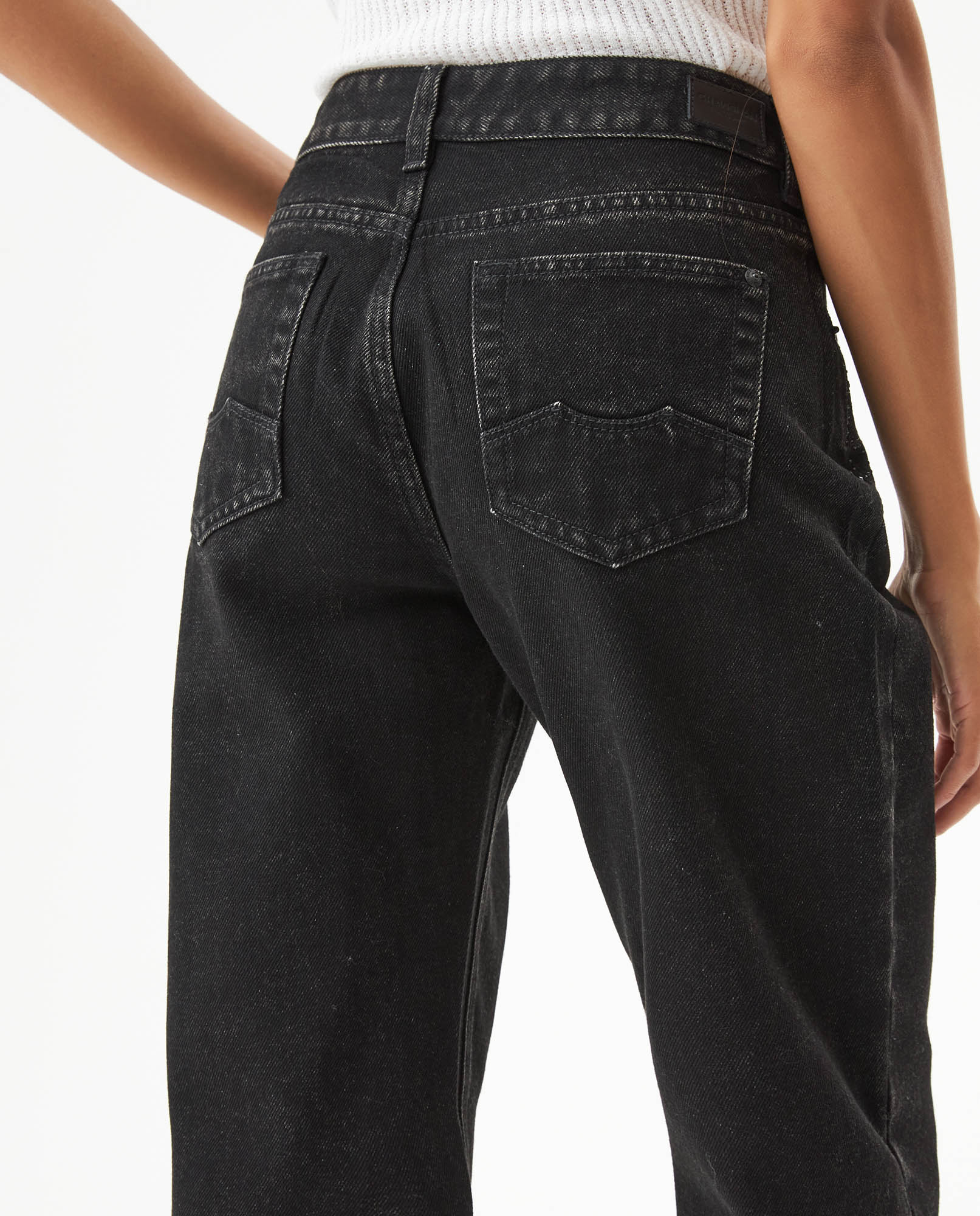 Women's Cosmo High Rise Light Wash Jeans in Cotton-Polyester Blend, Festivity 439G043 - 6