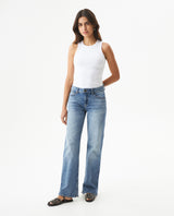 Jean Cosmo High Rise for Women - Blue 439G044 - 3