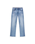 Women's Cosmo High Rise Medium Wash Jeans in Cotton-Polyester Stretch Blend, Moonlight 439G451 - 2