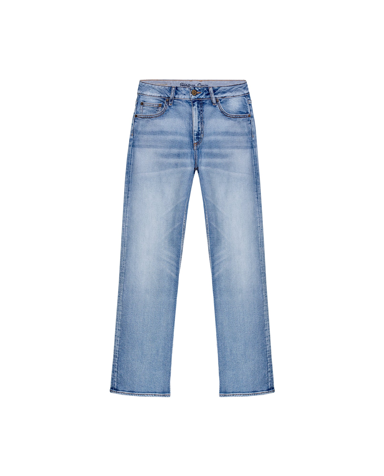 Women's Cosmo High Rise Medium Wash Jeans in Cotton-Polyester Stretch Blend, Moonlight 439G451 - 2