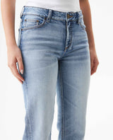 Women's Cosmo High Rise Medium Wash Jeans in Cotton-Polyester Stretch Blend, Moonlight 439G451 - 4