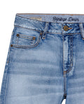 Women's Cosmo High Rise Medium Wash Jeans in Cotton-Polyester Stretch Blend, Moonlight 439G451 - 7