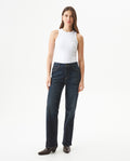 Women's Cosmo High Rise Ultra Dark Wash Jeans in Cotton-Polyester Stretch Blend, Majestic 439G453 - 3