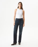 Women's Cosmo High Rise Ultra Dark Wash Jeans in Cotton-Polyester Stretch Blend, Majestic 439G453 - 3