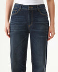 Women's Cosmo High Rise Ultra Dark Wash Jeans in Cotton-Polyester Stretch Blend, Majestic 439G453 - 4