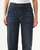 Women's Cosmo High Rise Ultra Dark Wash Jeans in Cotton-Polyester Stretch Blend, Majestic 439G453 - 4