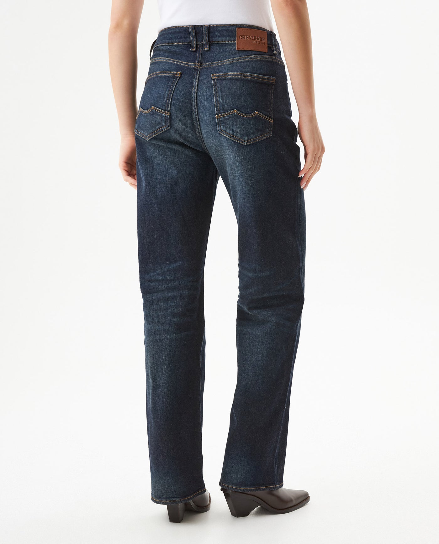 Women's Cosmo High Rise Ultra Dark Wash Jeans in Cotton-Polyester Stretch Blend, Majestic 439G453 - 5