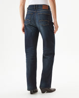 Women's Cosmo High Rise Ultra Dark Wash Jeans in Cotton-Polyester Stretch Blend, Majestic 439G453 - 5