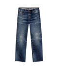 Women's Boy Fit Medium Rise Dark Wash Jeans in Cotton-Polyester Stretch Blend, Ceremony 439G454 - 2