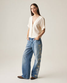 Women's Straight Fit Jeans - Blue