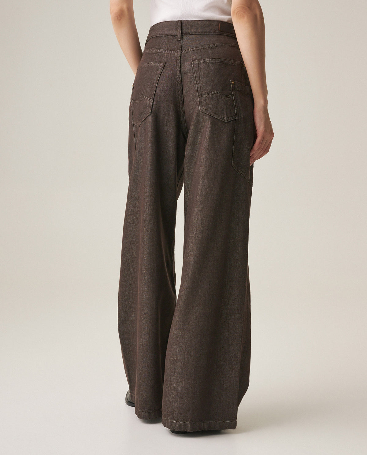 Women´s Wide Leg Jeans - Brown 63_439H036_CAF190812_5