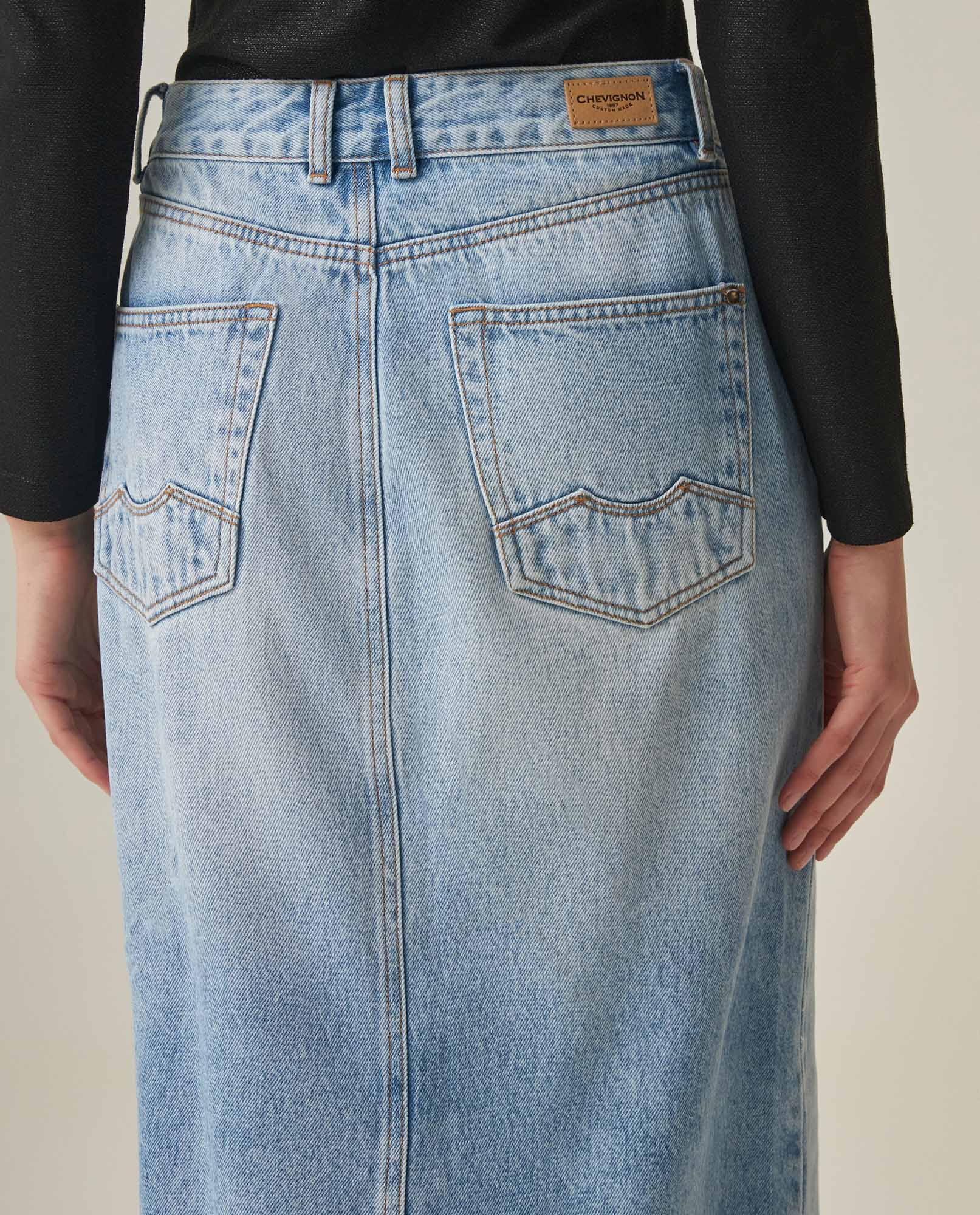 Women´s Long Denim Skirt - Blue 63_442H000_AZU154020_7