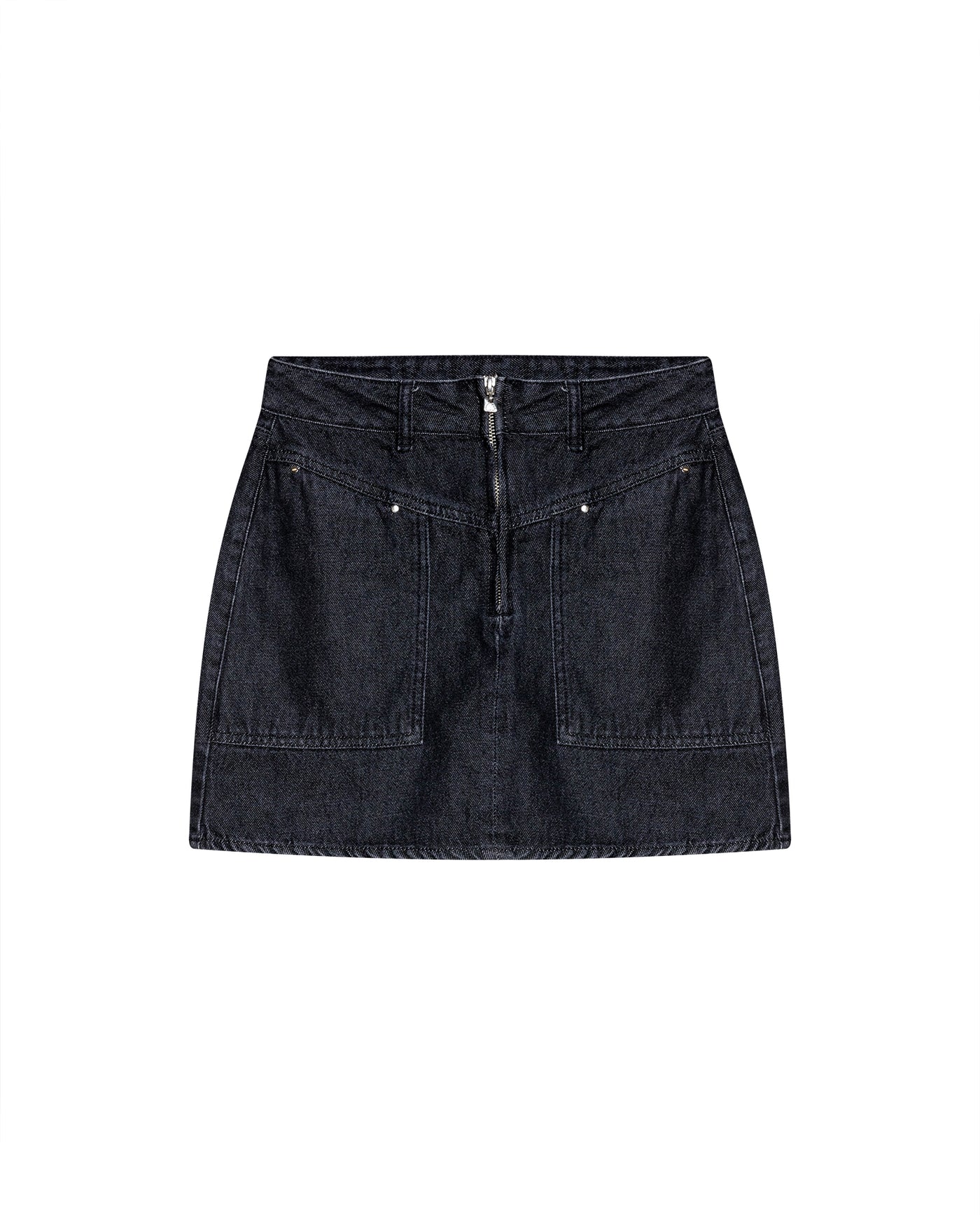 Women´s Short Denim Skirt - Black 63_442H001_NEG194004_4