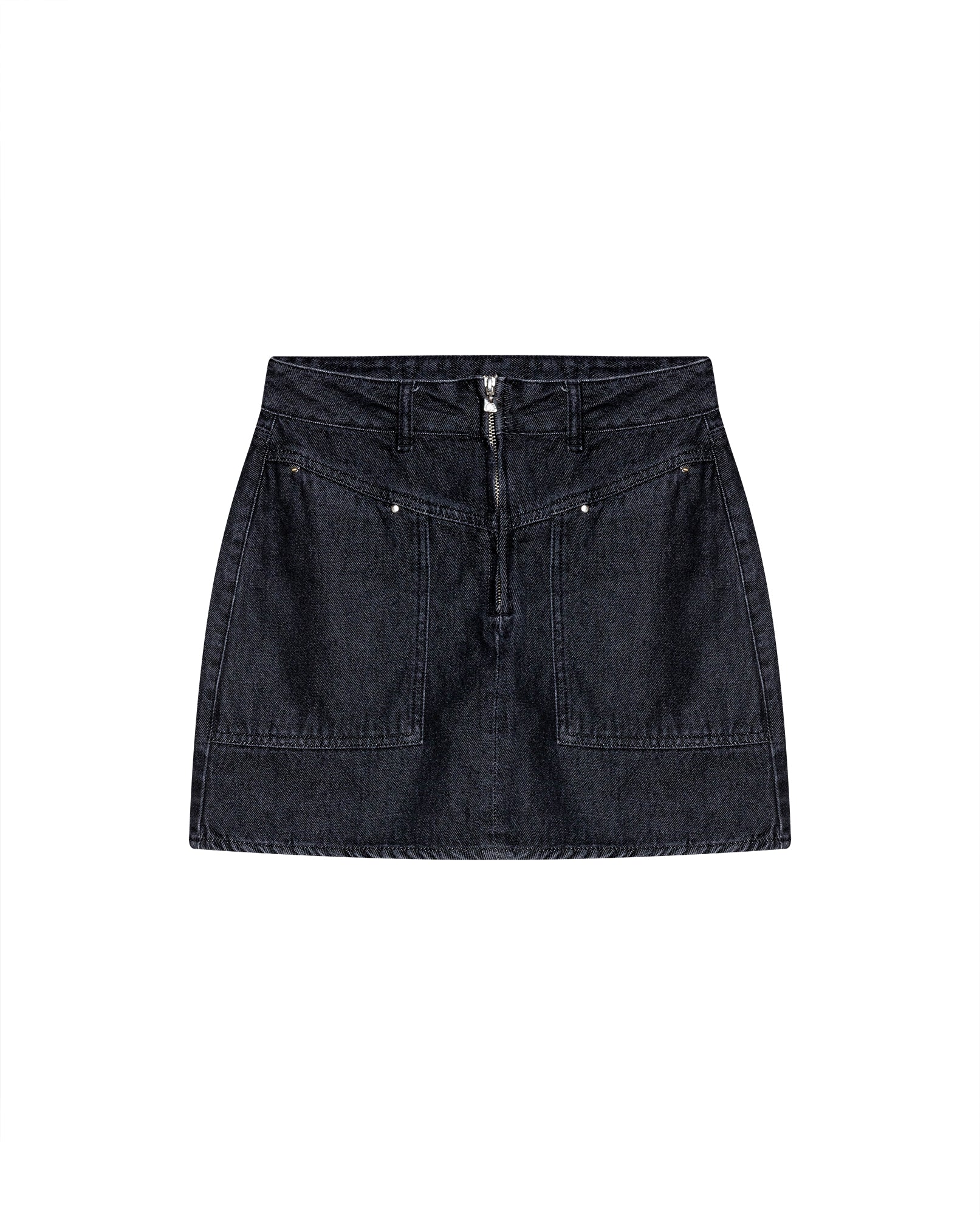Women´s Short Denim Skirt - Black 63_442H001_NEG194004_4