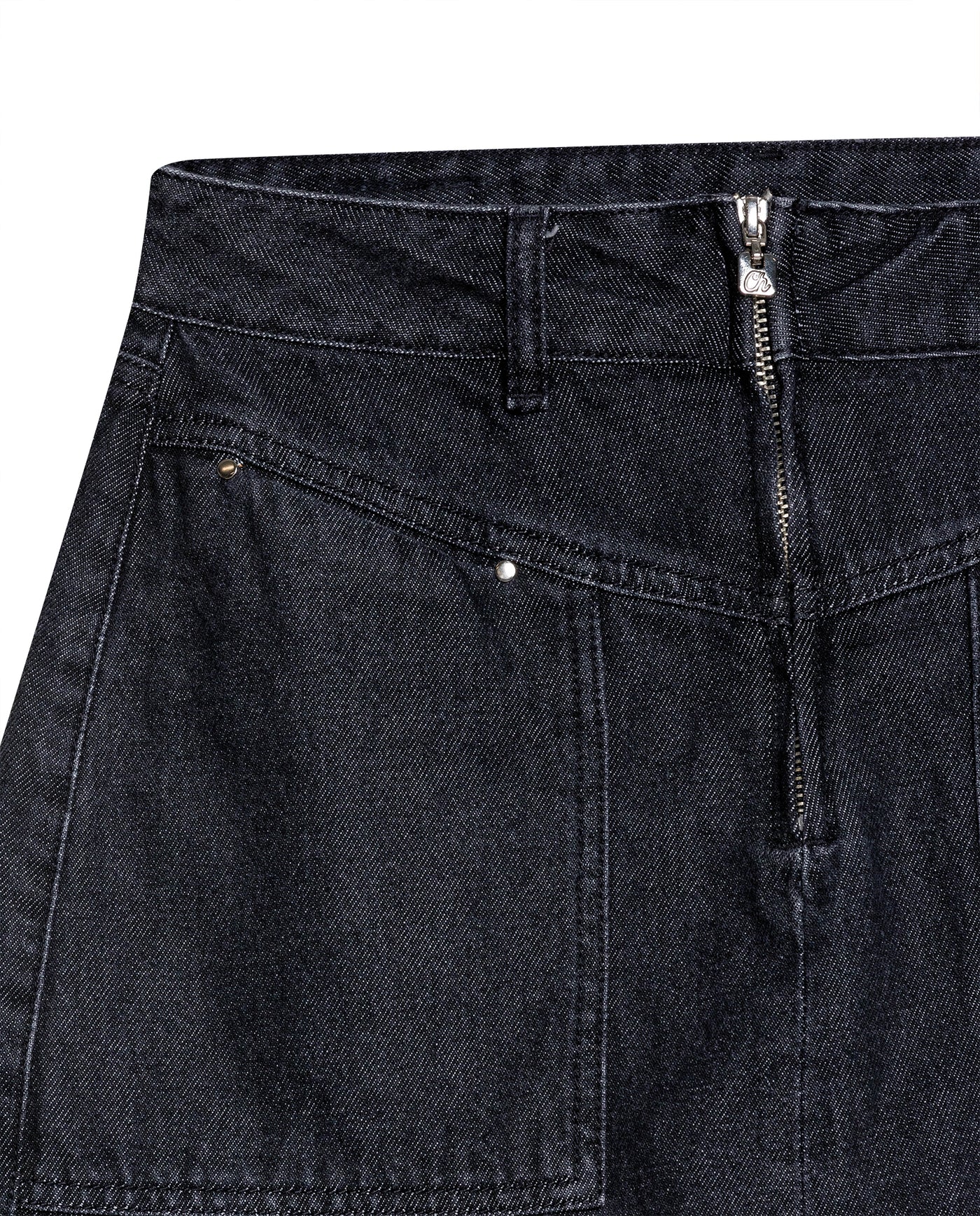 Women´s Short Denim Skirt - Black 63_442H001_NEG194004_8