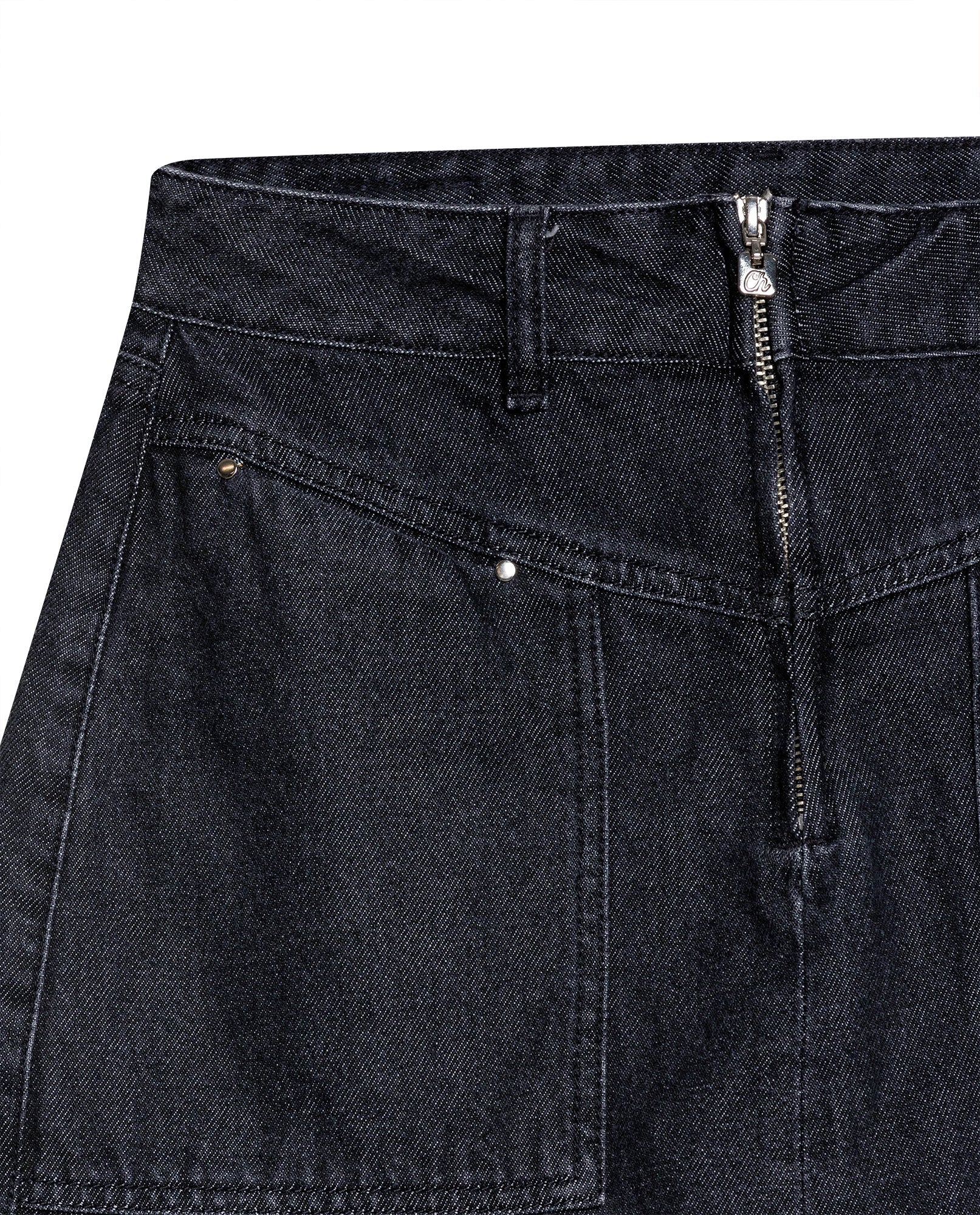 Women´s Short Denim Skirt - Black 63_442H001_NEG194004_8