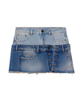 Womens Mini Denim Skirt - Special Collection - Blue 63_442H200_AZU154020_4