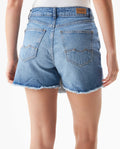 Women's Cargo Style Denim Skirt in Cotton Stretch Blend 449G000 - 4