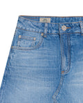 Women's Cargo Style Denim Skirt in Cotton Stretch Blend 449G000 - 5