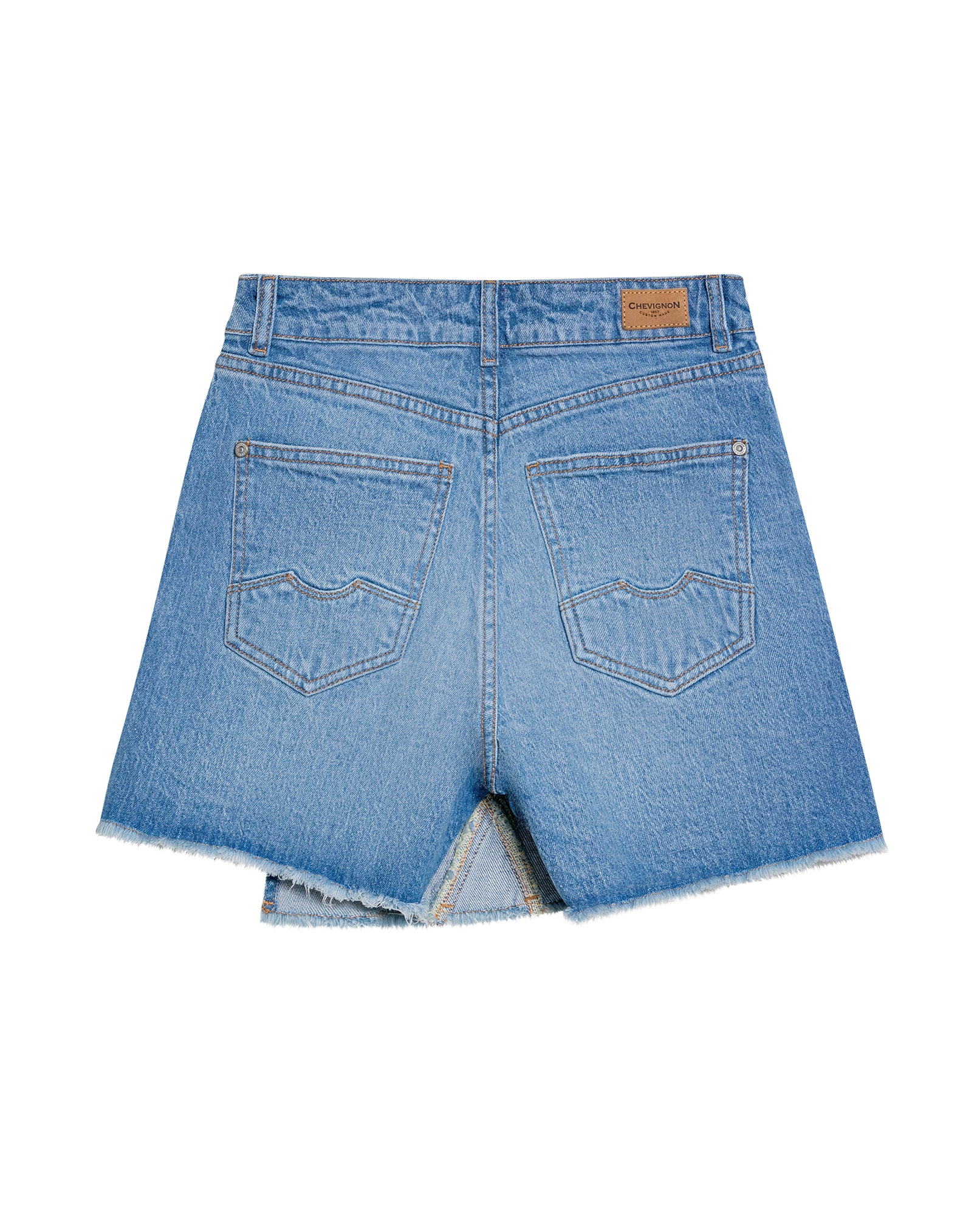 Women's Cargo Style Denim Skirt in Cotton Stretch Blend 449G000 - 6