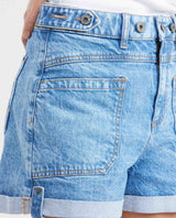 Dark Blue High Rise Denim Shorts for Women - Blue 451G001 - 3