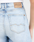 Light Blue High Rise Denim Bermuda for Women - Blue 451G002 - 11