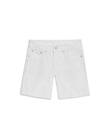 Womens Shorts High Rise Cotton Raw White Wash Front Destroyer Effect - Raw 63_451H103_CRU134403_3