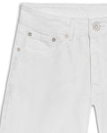 Womens Shorts High Rise Cotton Raw White Wash Front Destroyer Effect - Raw 63_451H103_CRU134403_8